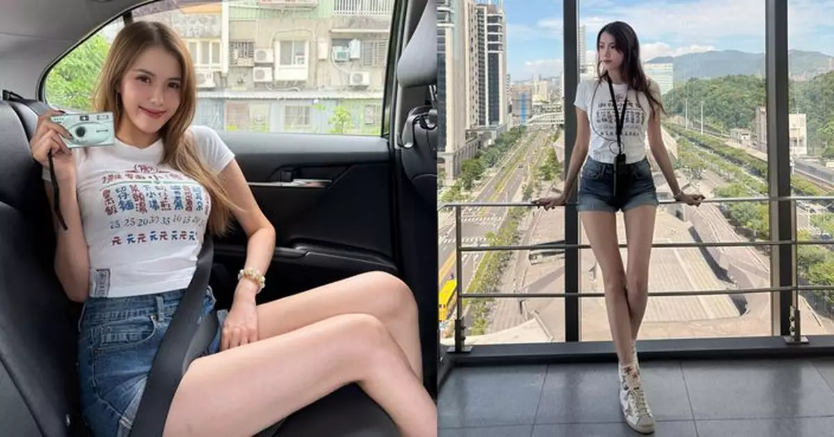 鄧凱文台灣旅行派福利 超貼身白Tee展澎湃身材