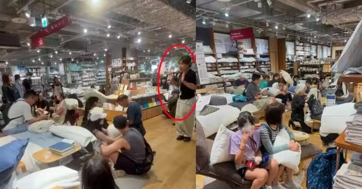 熊本大地震 |  MUJI店員即拆新枕頭護客　臨危不亂獲網民激讚：買爆支持！