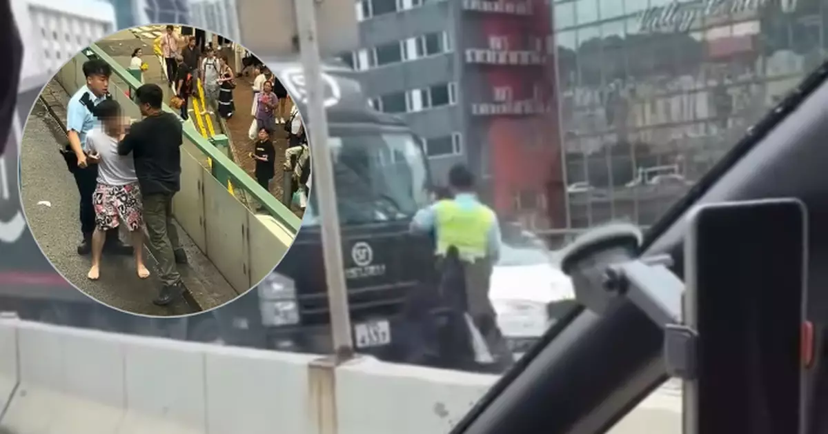 私家車香港仔疑避警截查狂飆 至銅鑼灣天橋連撞5車傷一人司機被捕