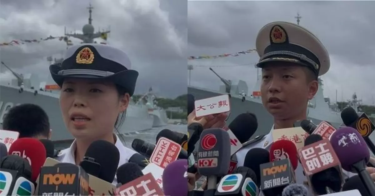 南寧艦編隊有軍官首次來港 稱最想品嚐地道美食 大讚市民熱情有禮！