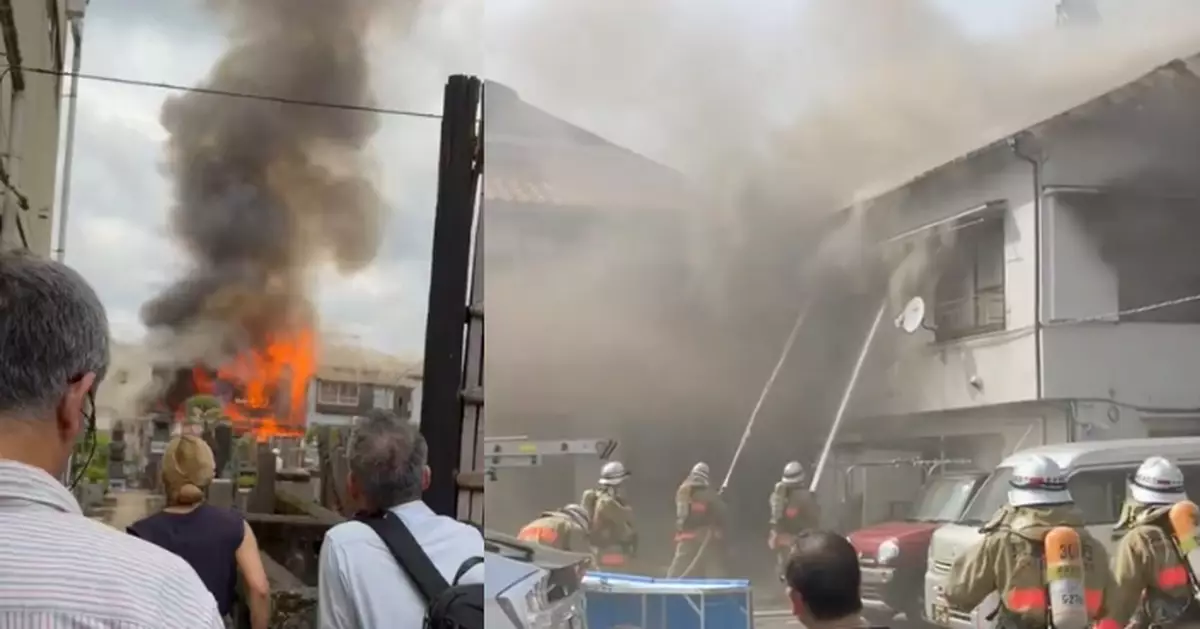 日本東京中野區住宅起火 至少7房屋受波及暫無傷亡報告