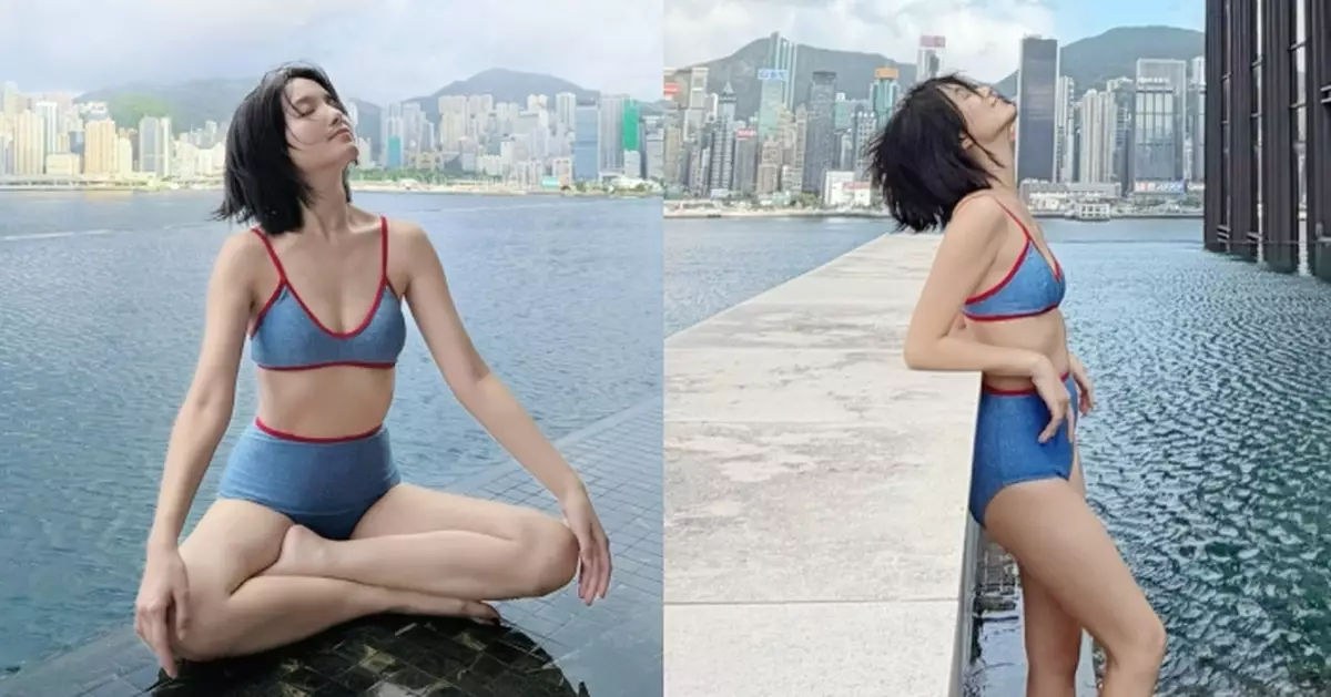 陳嘉寶罕PO泳照晒Fit爆身材 三女之母依然少女感滿滿