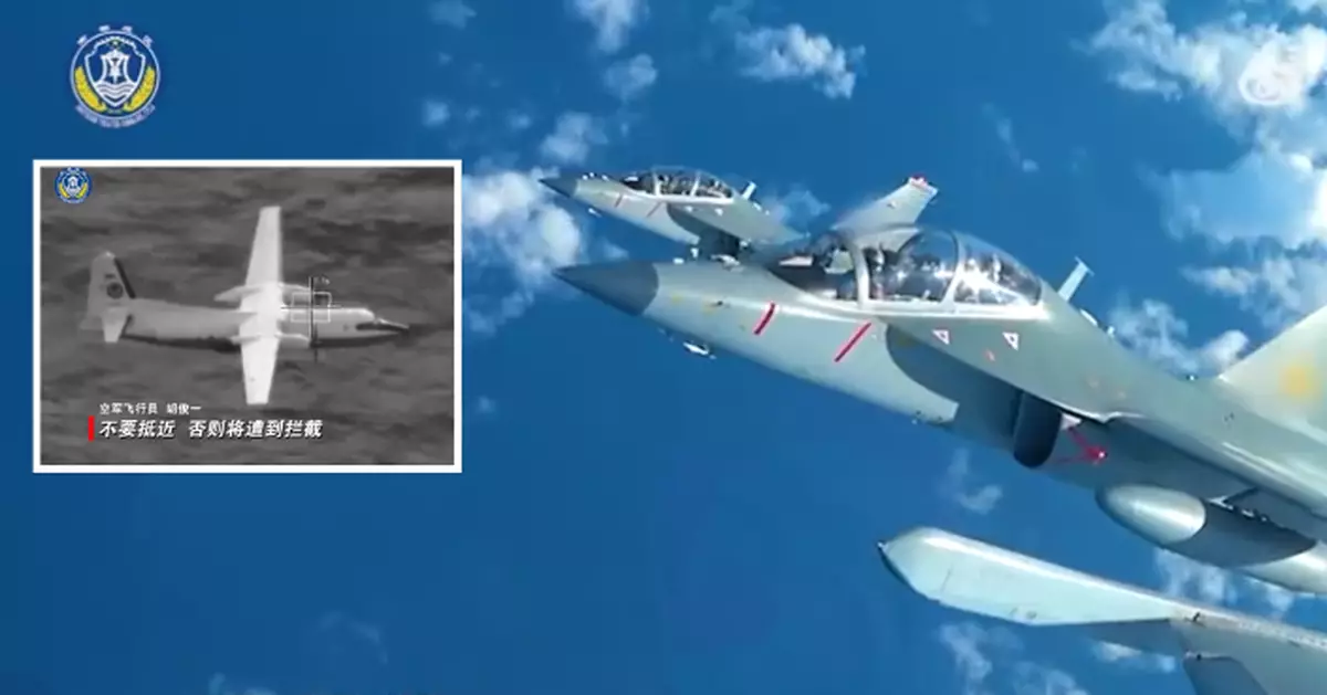 解放軍南部戰區黃岩島海空域戰進行備警巡 中國海警同日同地開展執法巡查