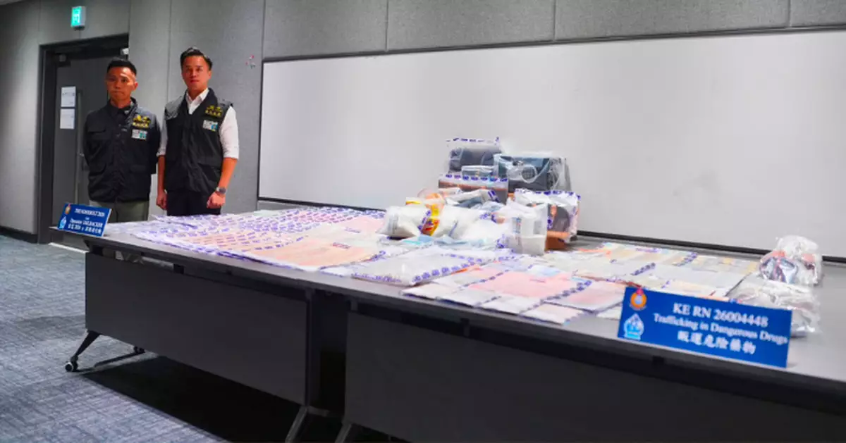 警搜中環及啟德單位檢值逾500萬元毒品 一本地男兩外籍女子被捕