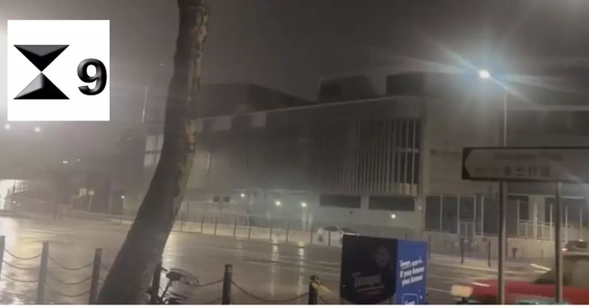 天文台：多地風力達烈風程度 紅霞相關狂風大驟雨正影響本港