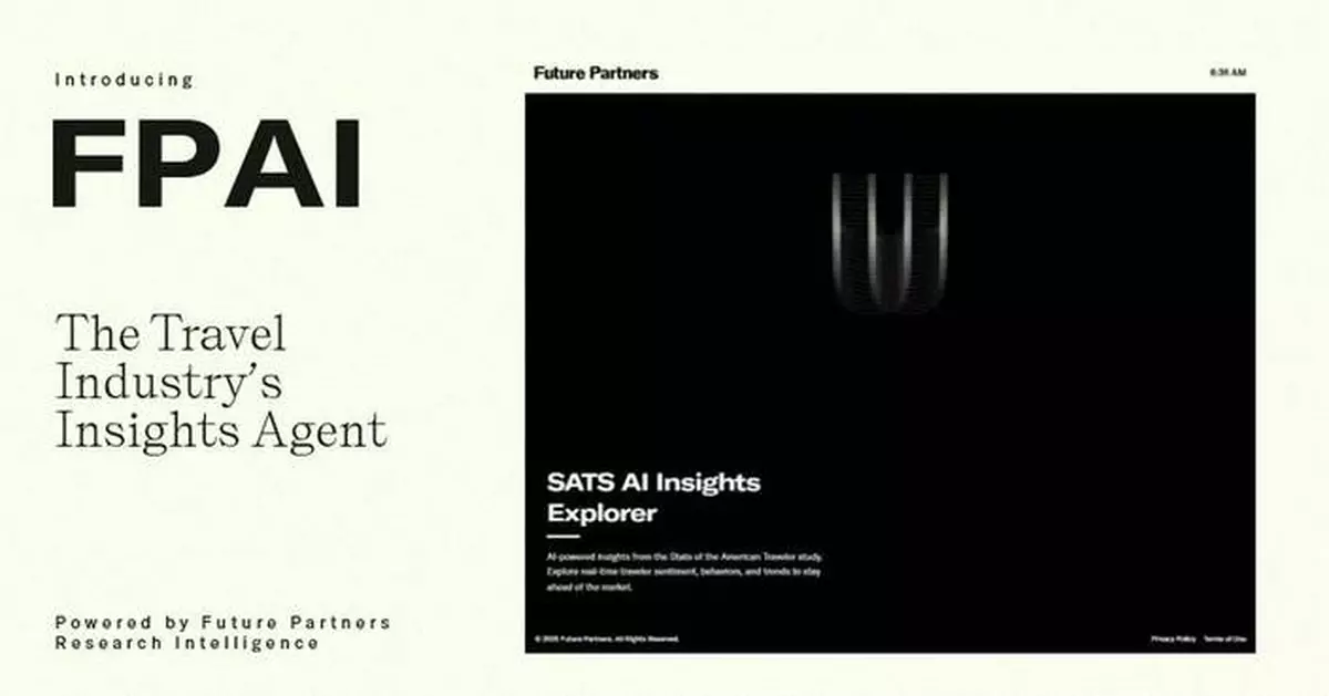 Future Partners推FPAI人工智能平台 助旅遊業獲取即時情報