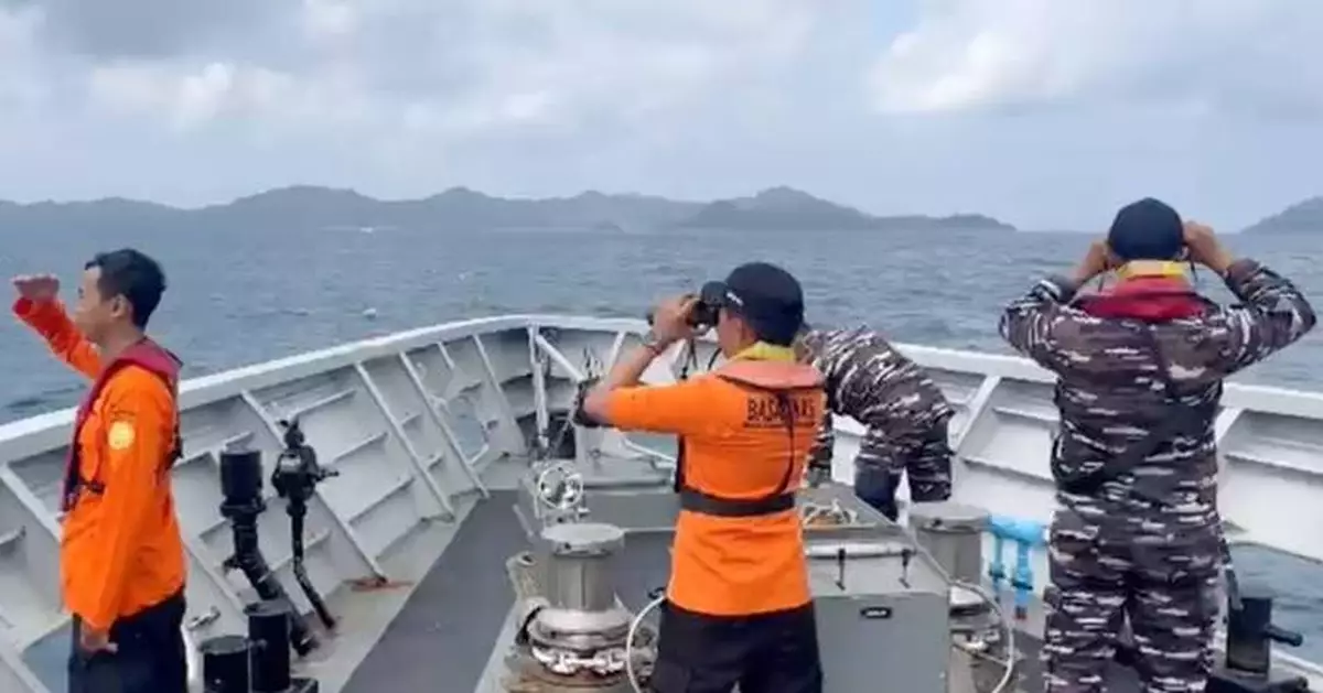 印尼客船沉沒24人失蹤1死 搜救行動持續