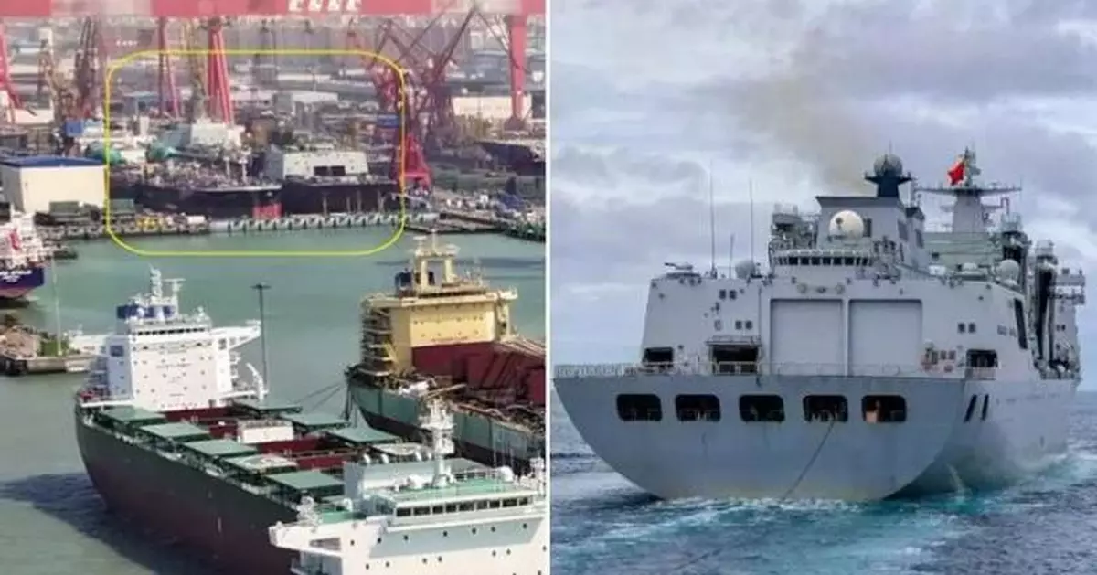 美媒稱全球最大　廣州建「怪獸級」補給艦　護航新一代核動力航母
