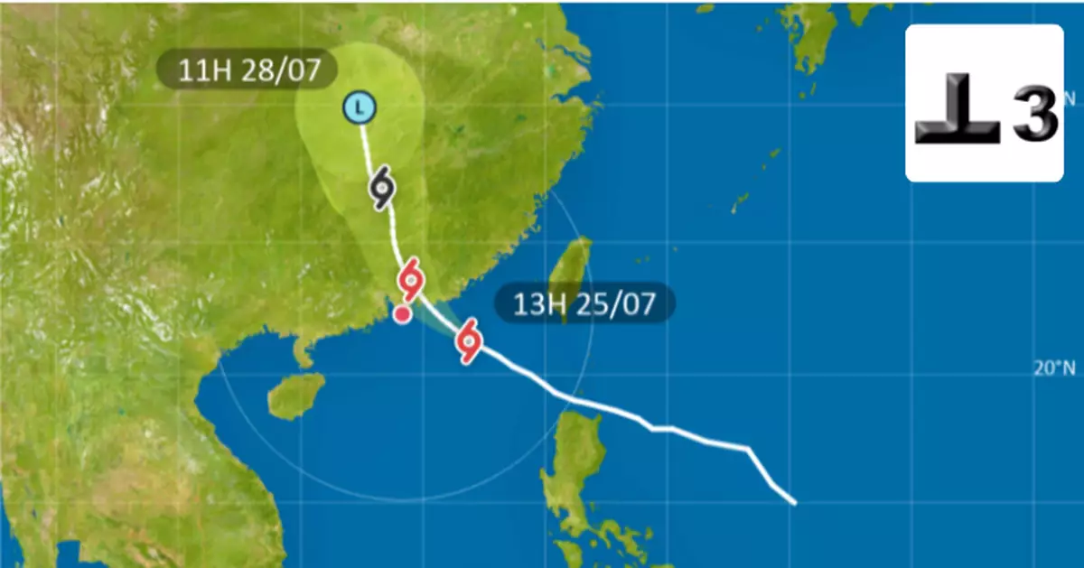 天氣 | 天文台於1時20分發出3號信號 將評估今晚9時至午夜改發更高信號