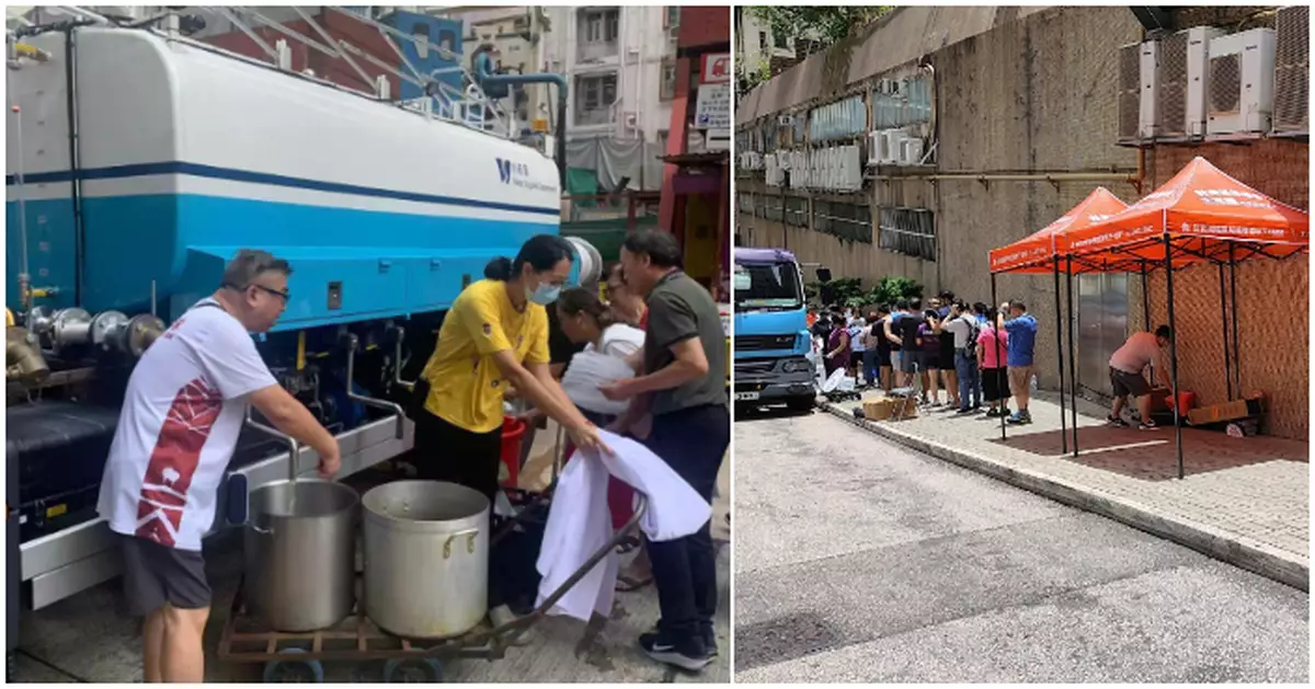 筲箕灣一帶食水供應受影響 水務署：工程團隊全力檢查  5地點已設水車