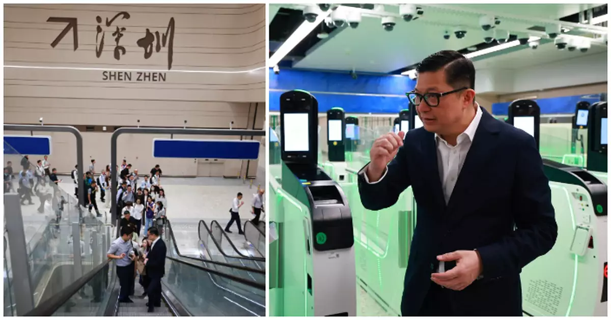 鄧炳強視察新皇崗口岸大樓 爭取加快落實通關準備工作