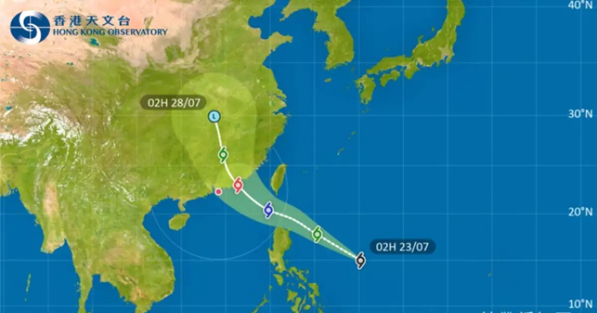 天氣 | 天文台：熱帶低氣壓形成　料周末移向廣東東部沿岸