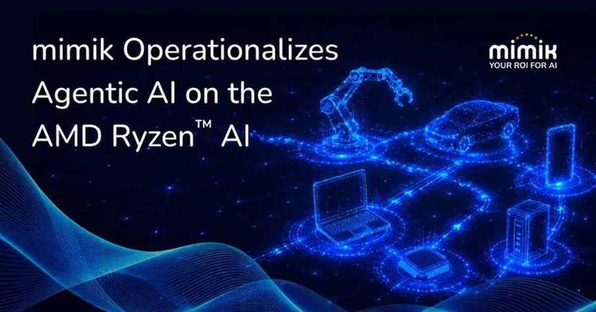 mimik 於 AMD Ryzen AI Embedded X100 系列處理器上實現代理式人工智能運作