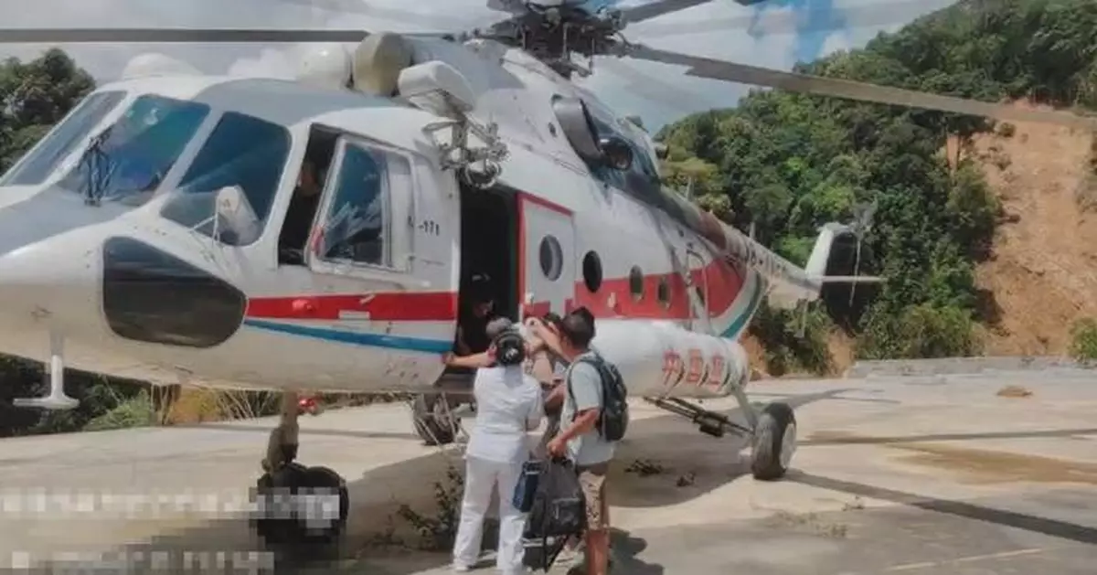 廣西暴雨洪災 直升機空投物資撤離病人 庇護中心運作有序