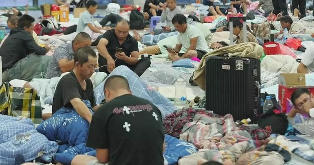 超過1100名建築工人疏散至溫州庇護中心 颱風巴威吹襲浙江