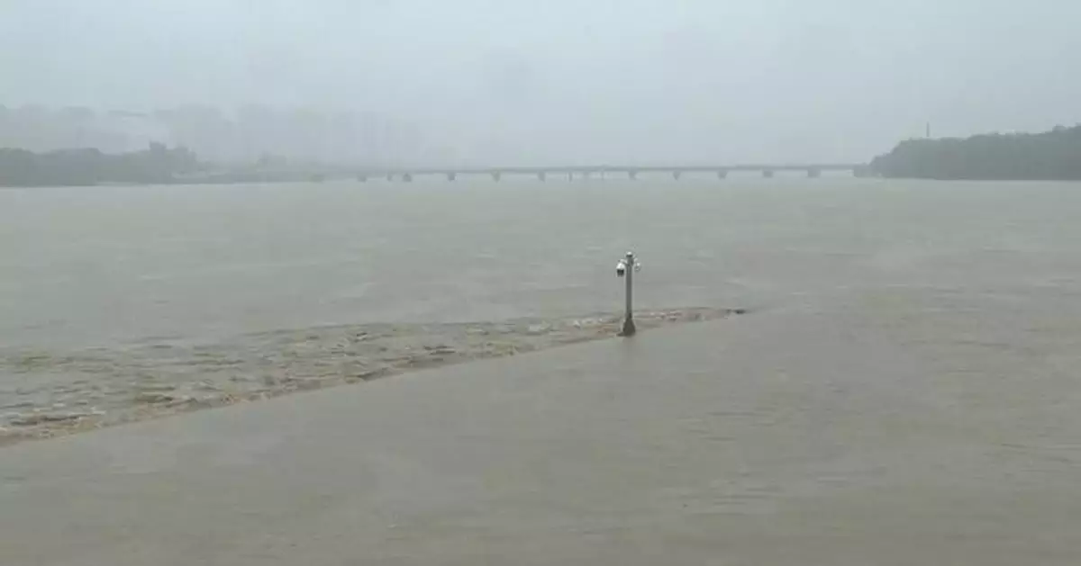 颱風巴威襲遼寧觸發暴雨洪水警報