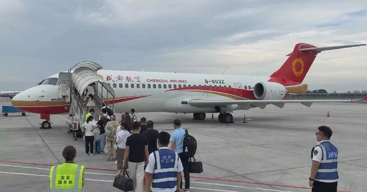 國產C909客機首飛哈巴羅夫斯克 中俄新航線開通