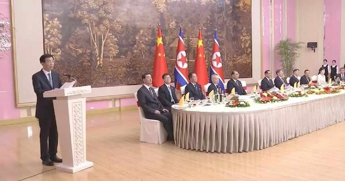 王滬寧出席中朝條約簽署65周年招待會