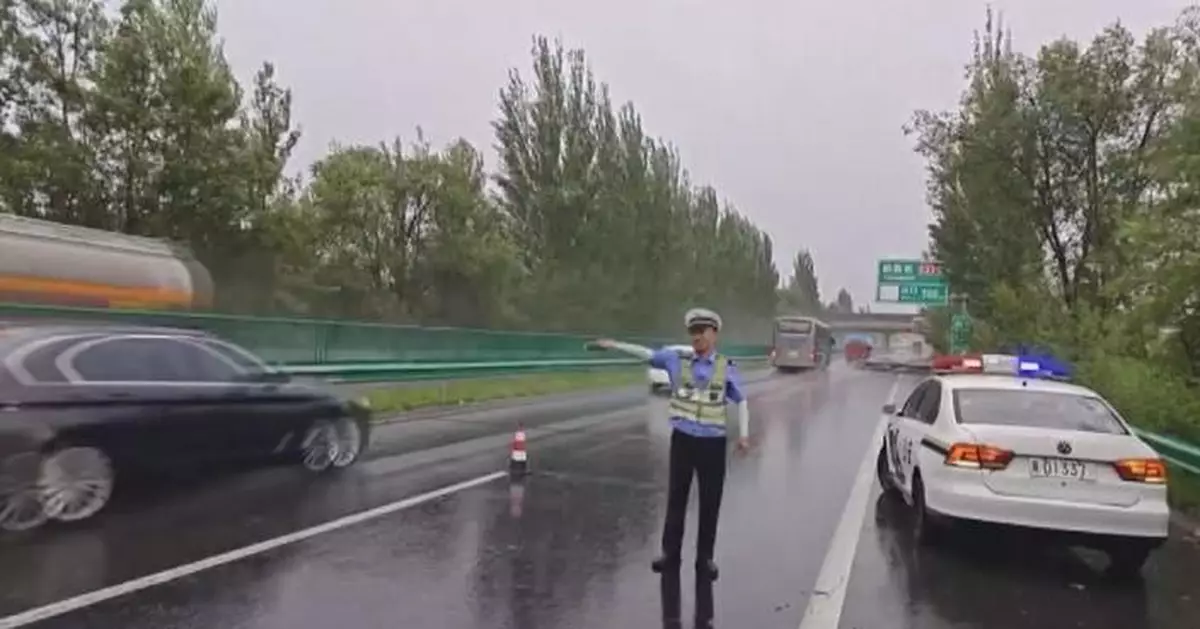 華北多地受大雨冰雹強風吹襲