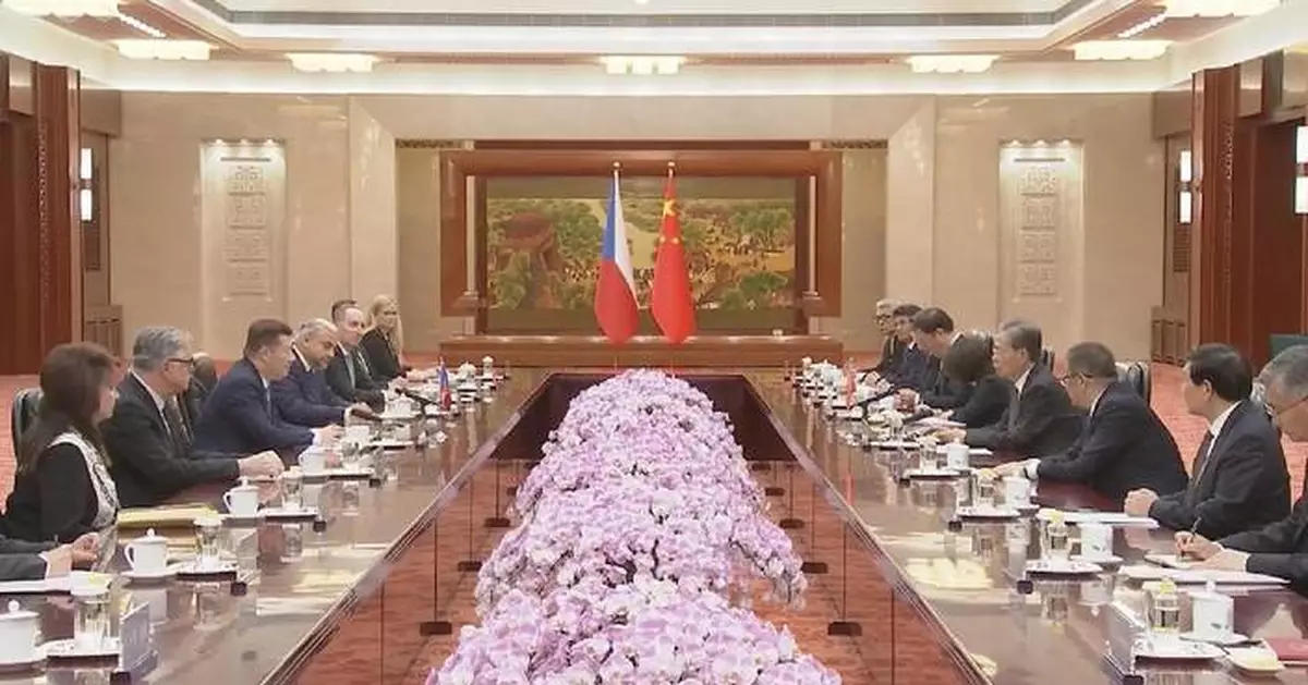趙樂際與捷克眾議院議長舉行會談