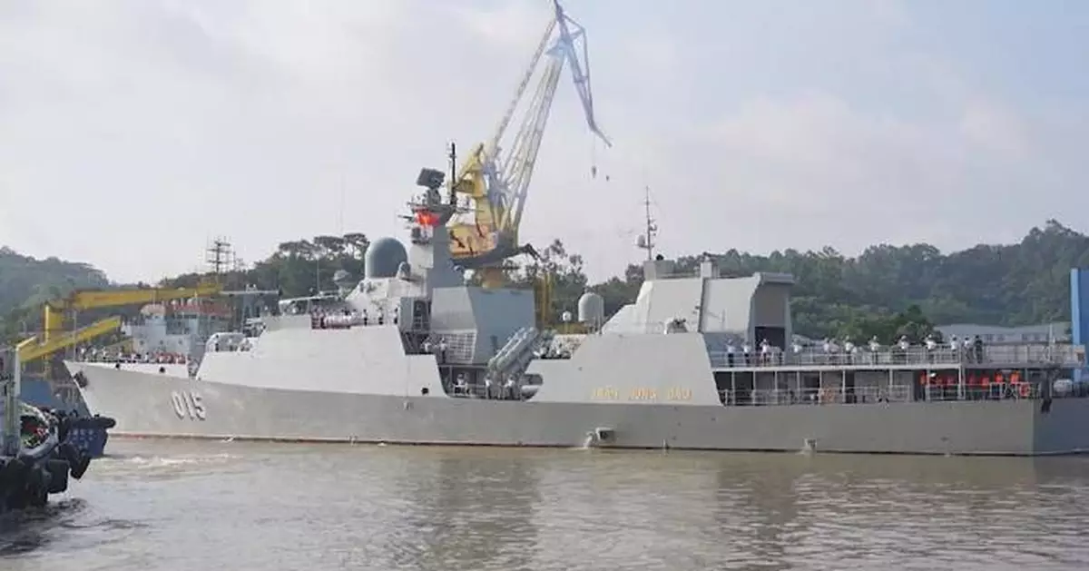 越南海軍護衛艦完成對廣州友好訪問