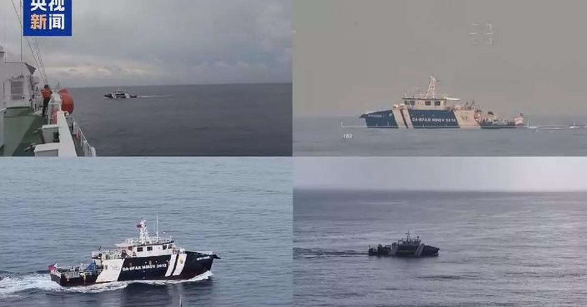 中國海警黃岩島執法巡邏 驅逐菲律賓船隻