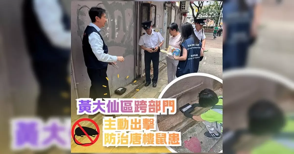 食環署聯同多部門新蒲崗防治鼠患 向法團發消除蟲鼠通知