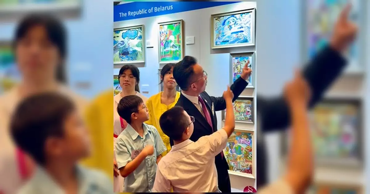 李百全出席「國寶看世界」繪畫比賽 見證青年以藝術連繫世界