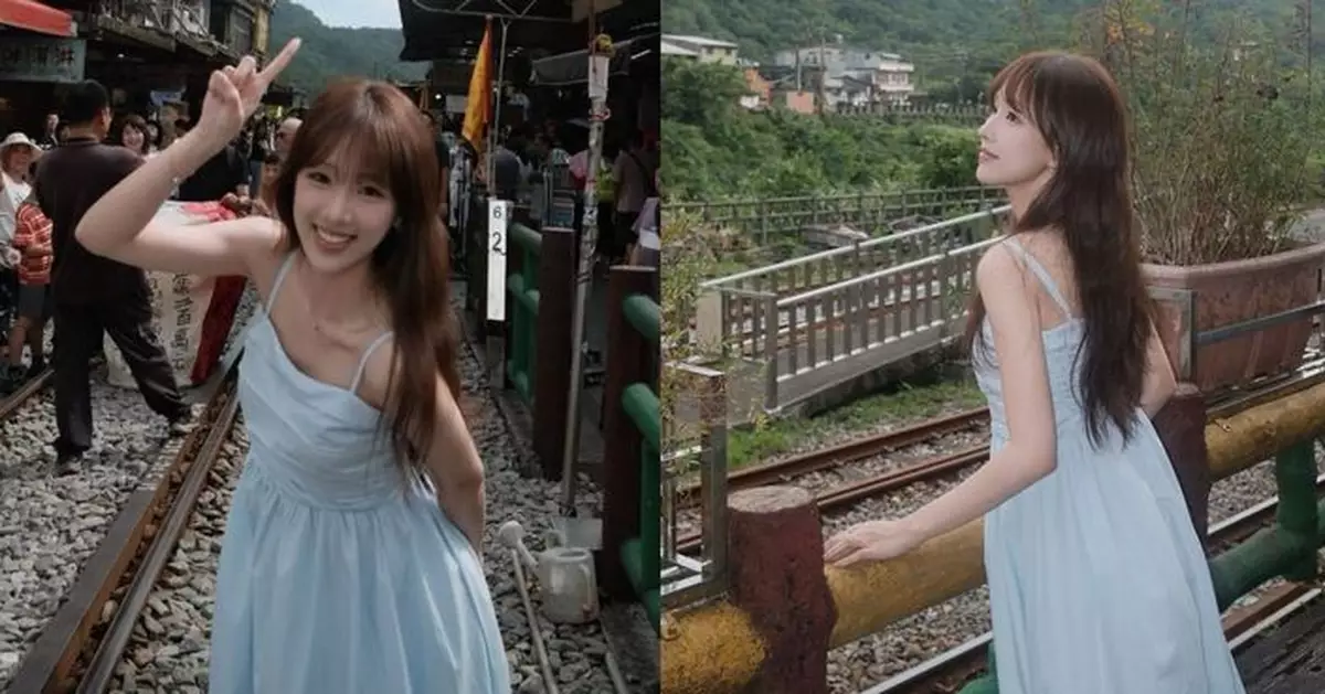 甄敏芳台灣之旅晒仙氣 吊帶裙清新吸睛
