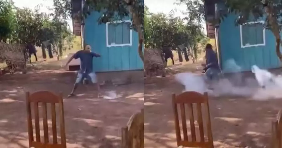 爆竹點燃後竟伸腳踩熄 巴西男腿部遭炸傷倒地翻滾最終需截肢
