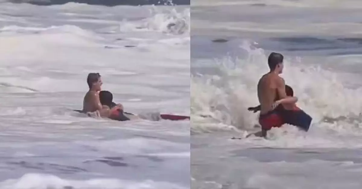美海灘男童遭3米巨浪捲走 16歲救生員衝入海捨身相救獲白宮表揚