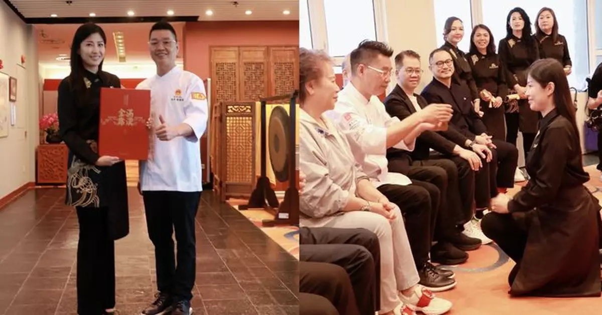 周家蔚跪地斟茶拜師 米芝蓮名廚收為徒