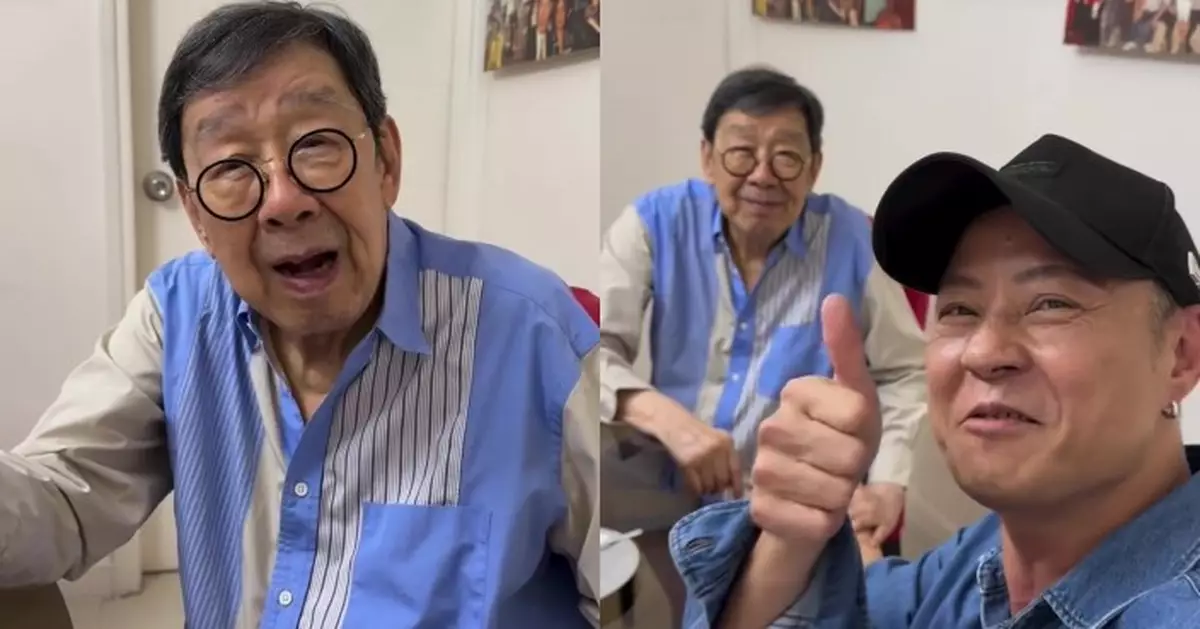 94歲胡楓大病初癒精神好 蔡一傑親自下廚探望