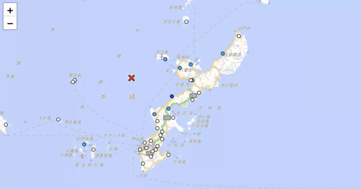 日本沖繩近海發生4.2級地震