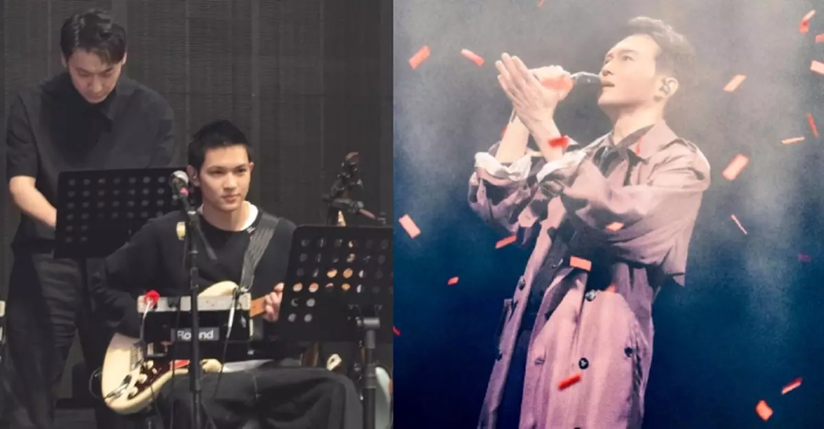 魔童驚喜現身張智霖演唱會當結他手 父子兵上陣為觀眾送上驚喜