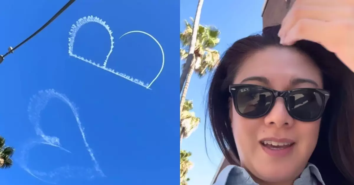 廖碧兒傳戀70歲百億富商！天空驚現「I Love B」冧爆示愛