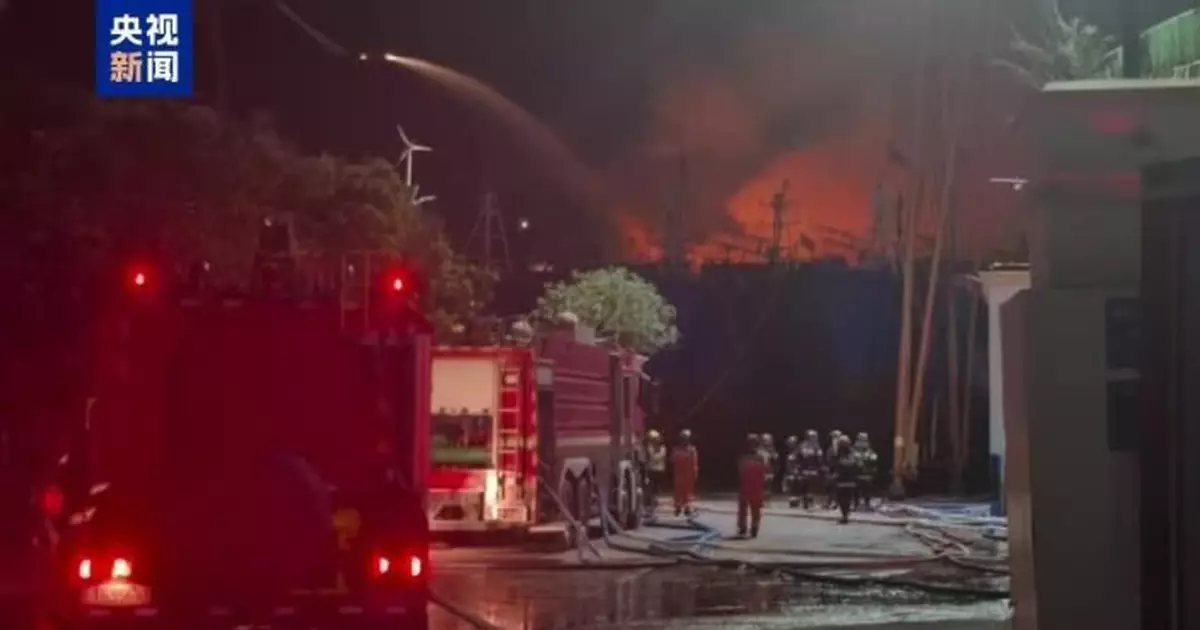 福建福安船廠起火爆炸　1消防員犧牲