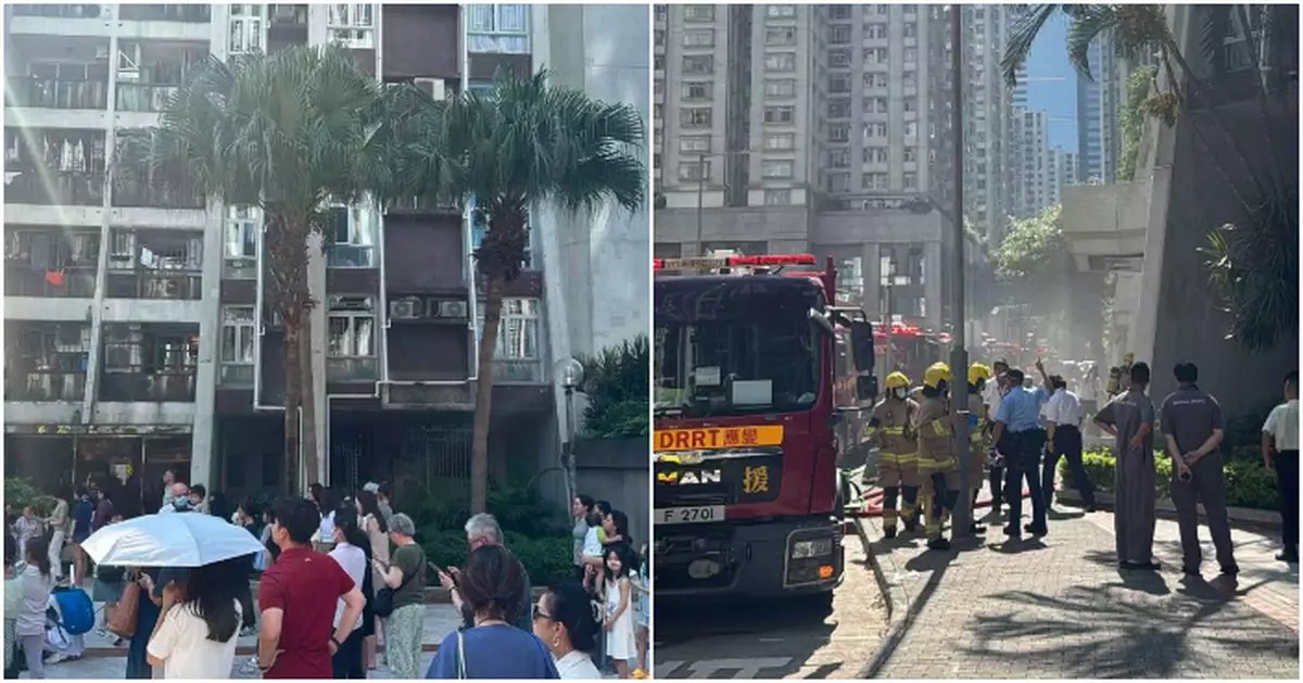 太古城海景花園單位冷氣機起火　4人不適送院20人天台暫避待救援