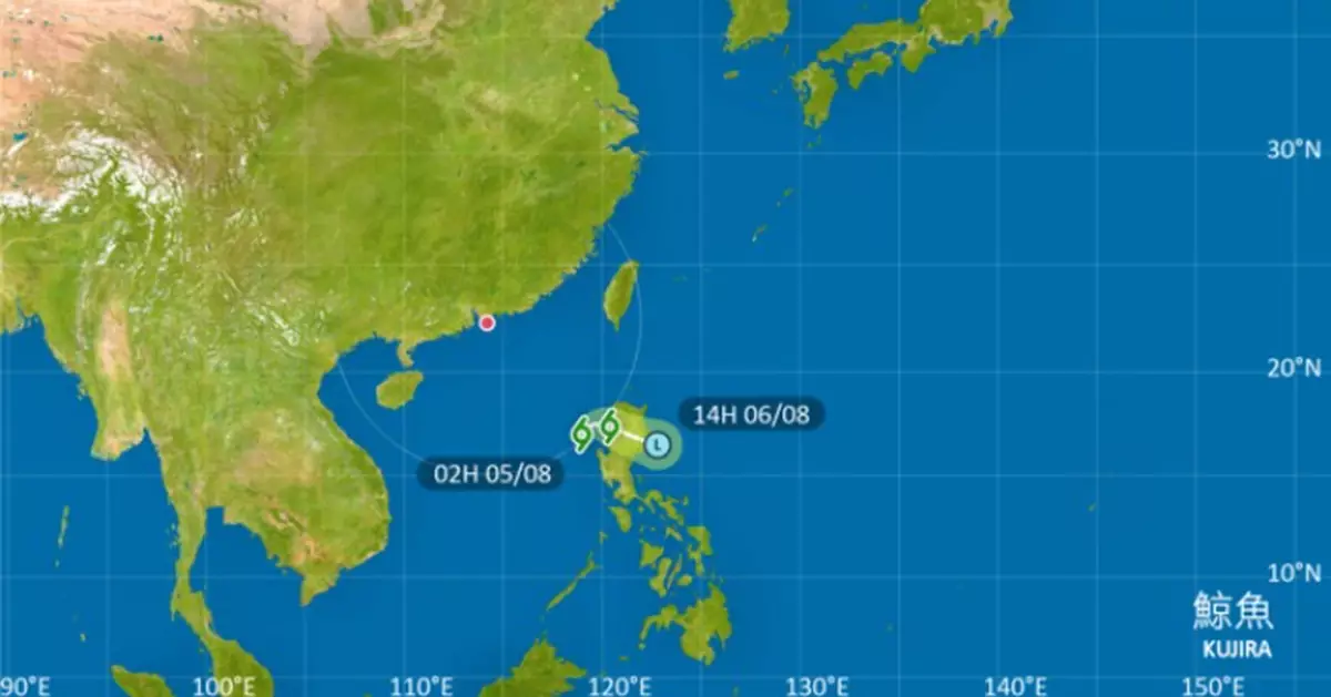天氣 | 天文台：除非「鯨魚」靠近廣東沿岸 否則發1號信號機會頗低