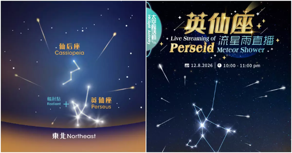 英仙座流星雨8.13迎爆發期料每小時100顆　太空館：8.12晚10時起最佳觀測時段
