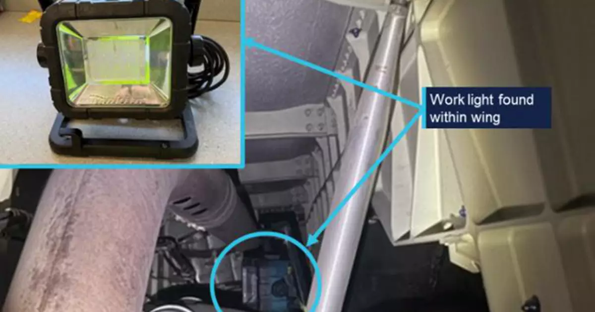 澳洲航空維修太粗心！工人遺忘照明燈在機翼內 飛機往返美國才發現