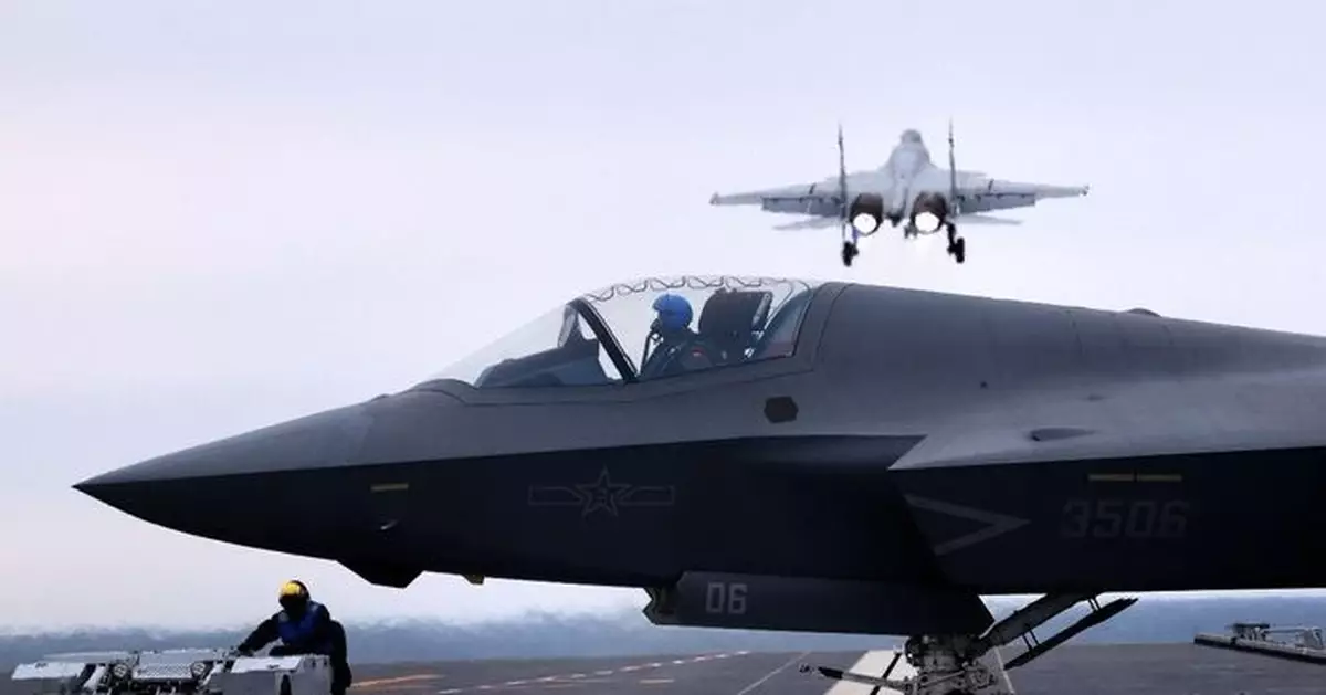 殲-35滑躍照折射中美海軍差異：中國完成三艦隱身戰機適配，美軍福特號仍在原地踏步