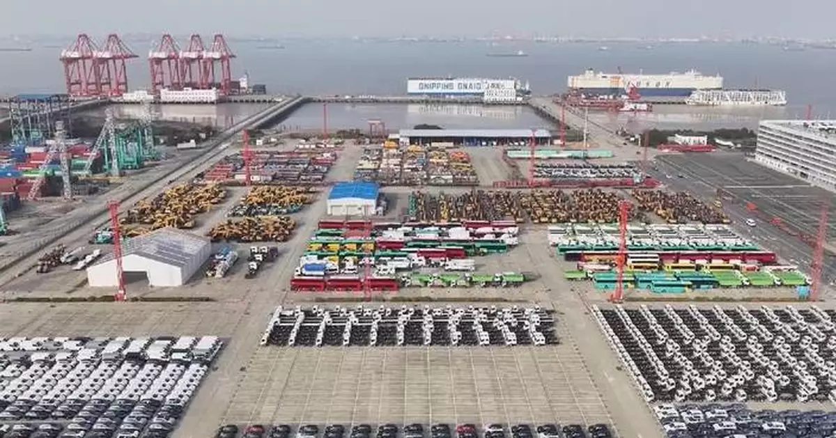 中國汽車出口連續第二個月超百萬輛