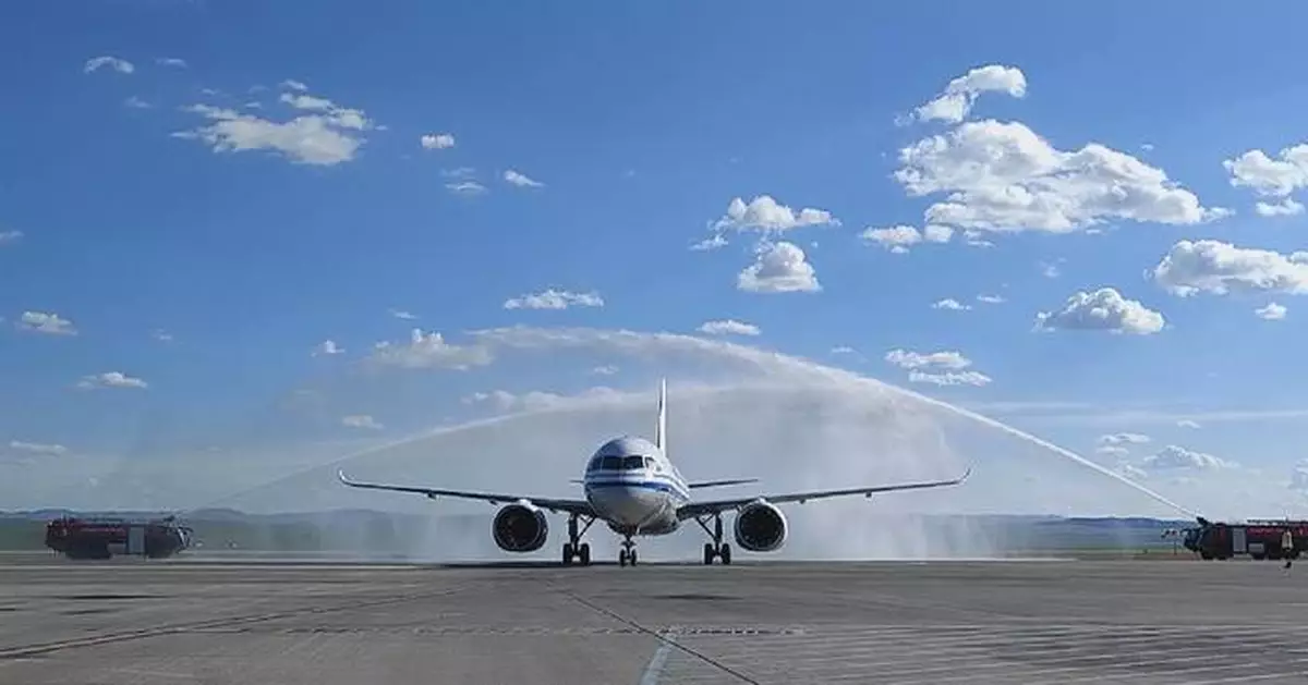 中國國產C919客機完成首次國際商業飛行 降落蒙古首都