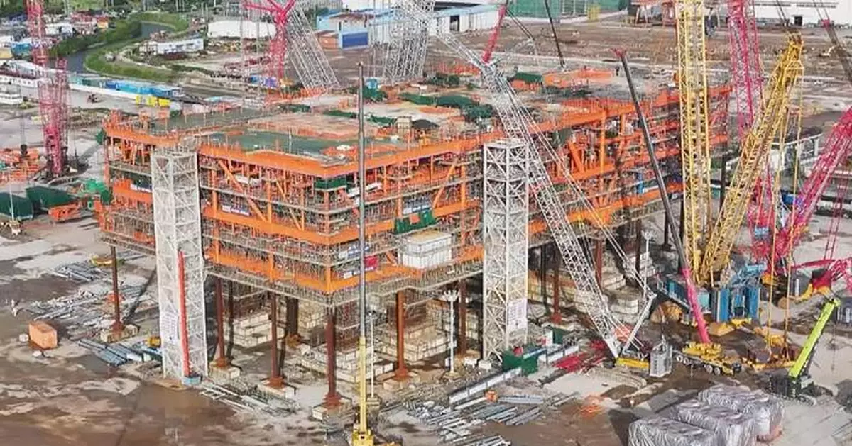 亞洲最大海上原油處理平台惠州19-6封頂