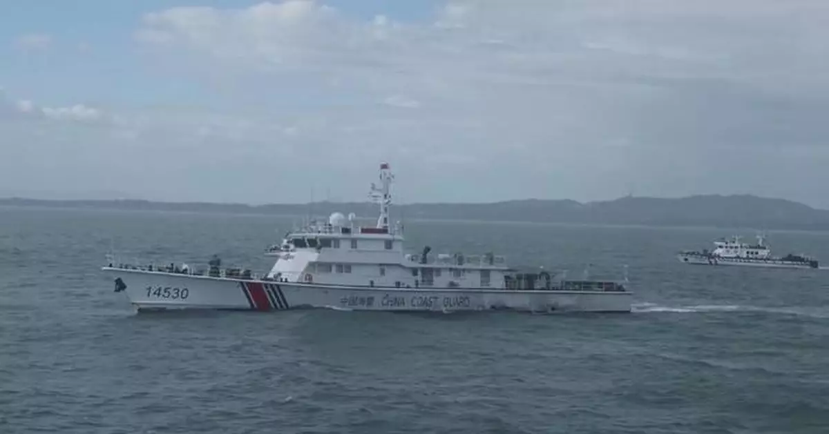 福建海警金門附近水域例行巡邏