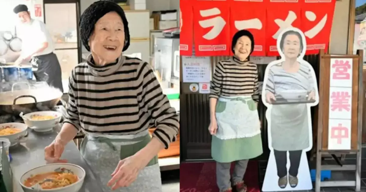 103歲不言休！日本拉麵店婆婆每天工作1小時 自曝長壽秘訣是「意志力」