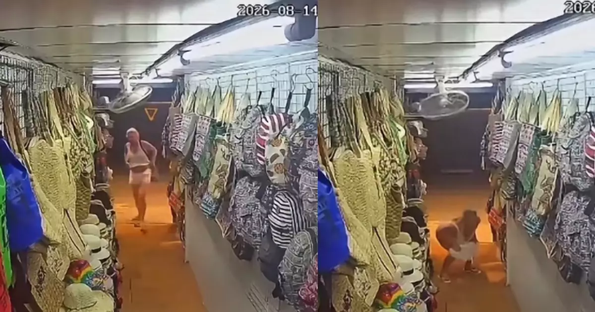 遊普吉島疑突內急 外籍女遊客服飾店門外當眾便溺 事後神情自若離開