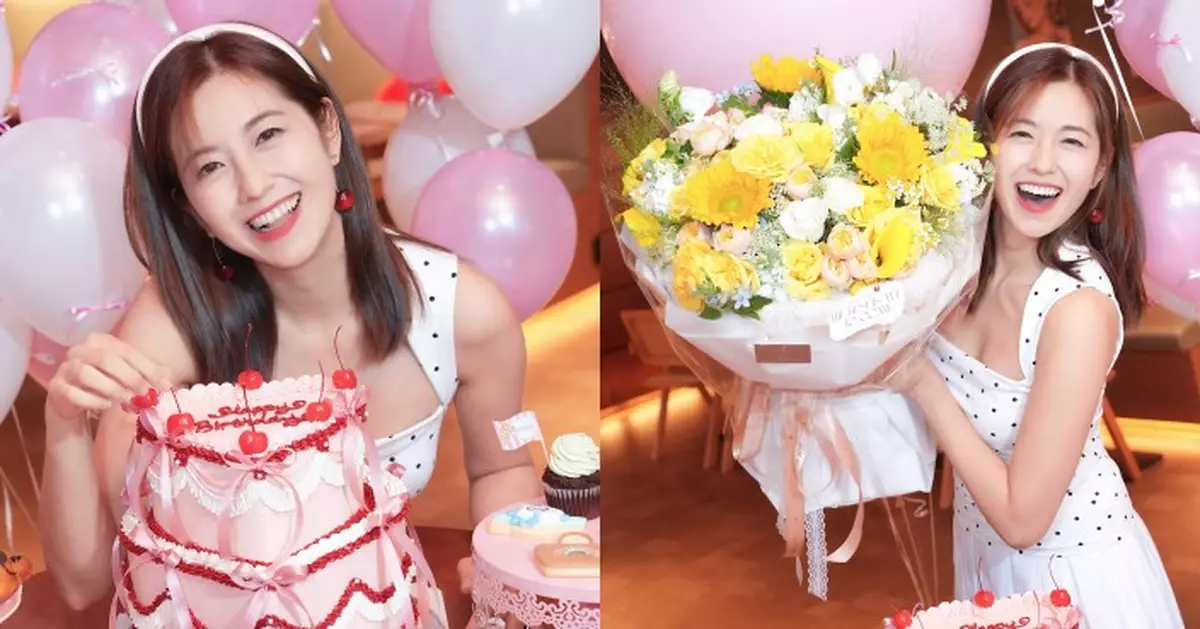 陳自瑤45歲生日少女感爆發 復古波點Look凍齡似學生妹
