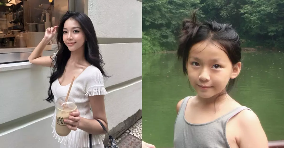 前港姐梁嘉瑩公開童年舊照 水汪汪大眼精靈可愛獲大讚「由細靚到大」